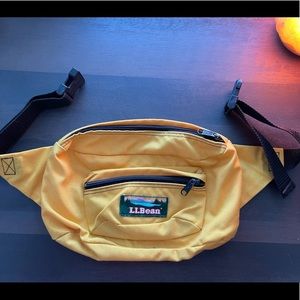 Vintage Vibrant Yellow L.L. Bean Fanny Pack